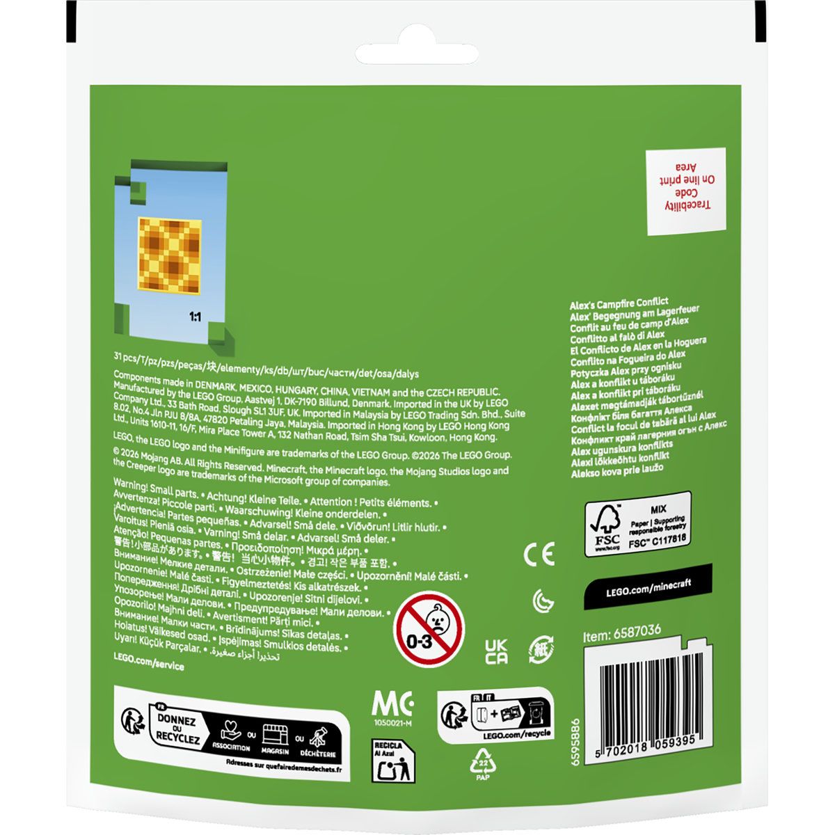 LEGO® Minecraft Alex's Campfire Conflict 30732 — by Seller — Toys & Games — new product in South Africa