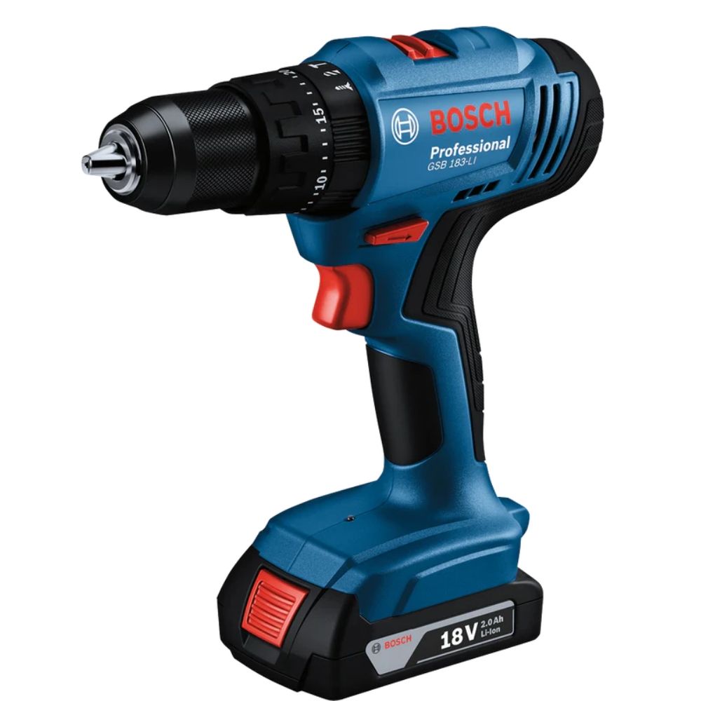 Bosch - Cordless Impact Drill / Driver GSB 183-LI with 1 Battery — by Durban Living & Co — Tools & DIY — new product in South Africa
