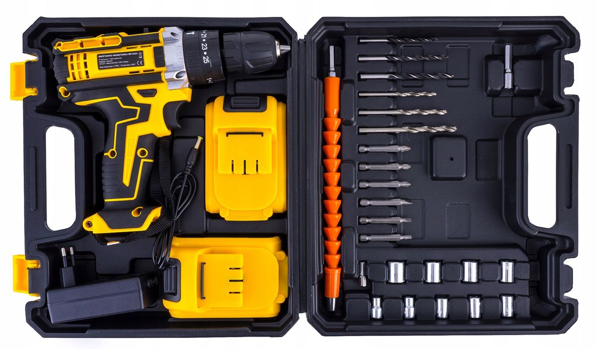 26 Pc Wireless Impact Drill Set With 2 Lithium Battery Packs, Case & Gloves — by Durban Living & Co — Tools & DIY — new product in South Africa