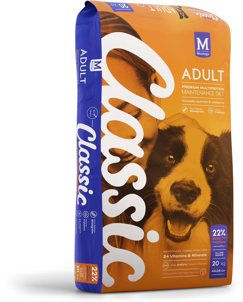Montego Classic - Adult Dog Food - 20 kg — by Seller — Pet Supplies — new product in South Africa