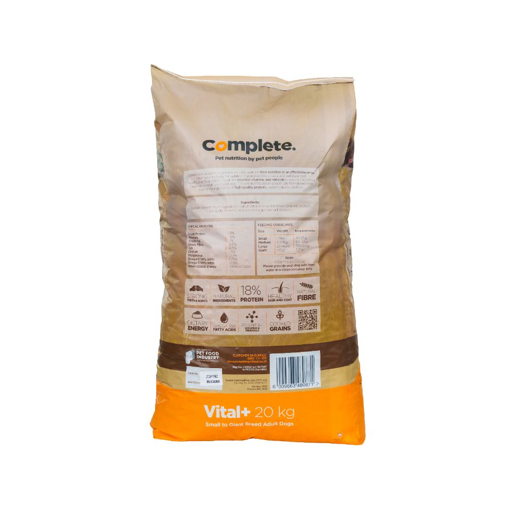 Complete Dog Food Chicken Vital+ 20Kg — by Seller — Pet Supplies — new product in South Africa