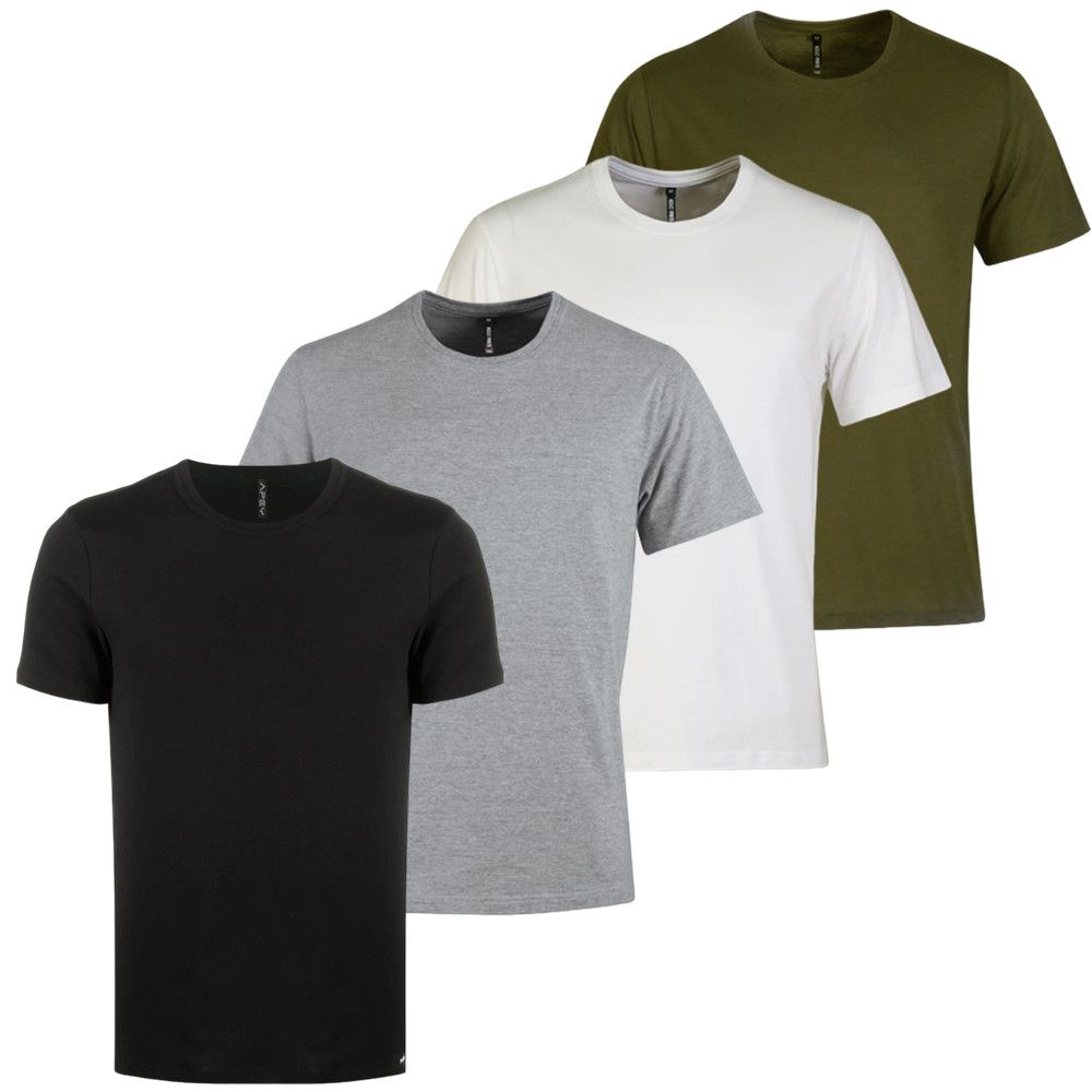 T Shirts For Men APEY Crew-Neck Slim Fit - White, Black, Grey, Army Green — by Seller — Fashion & Clothing — new product in South Africa