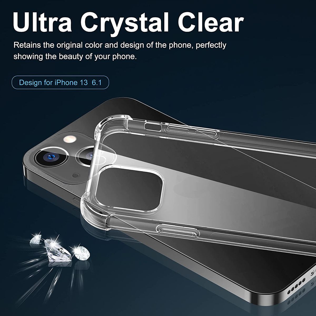 Clear Case Shockproof Phone Cover Bumper Pouch Compatible For iPhone 13 — by Seller — Phones & Accessories — new product in South Africa