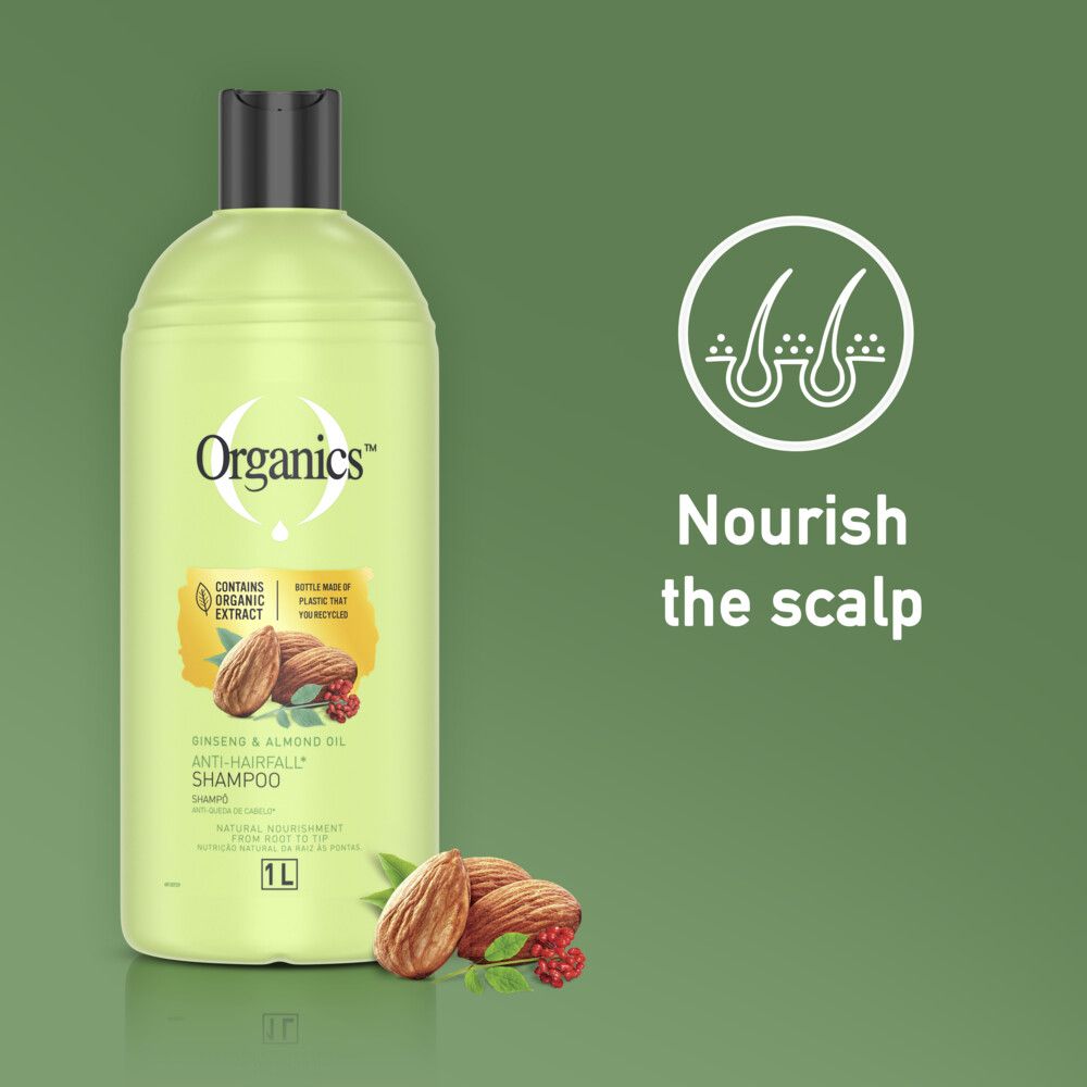 Organics Ginseng and Almond Oil Anti Hair Loss Shampoo 1L — by Seller — Beauty & Personal Care — new product in South Africa