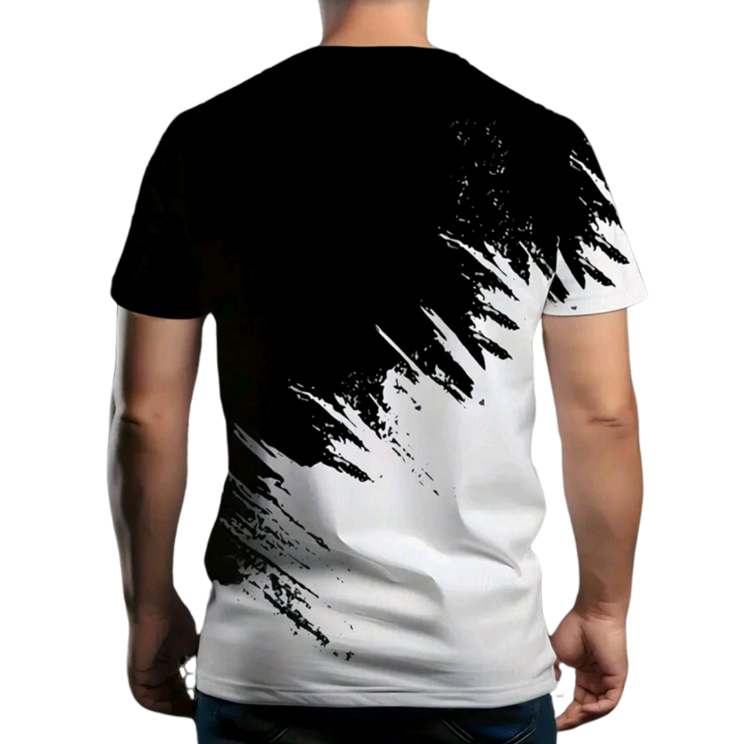 Mens Short Sleeve Colorblock Shirt - Splash — by Sandton Select — Fashion & Clothing — new product in South Africa